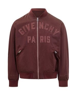 Givenchy Logo Embroidered Bomber Jacket
