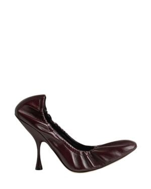 Phoebe Philo Low Pucker Pump 45 - Brown