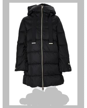 Herno A-Shape Overcoat For - Black