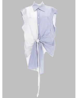 Mrz Sleeveless Mini Shirt For - Blue