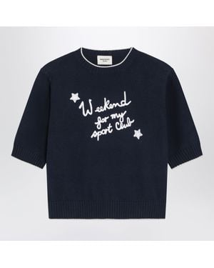 Weekend by Maxmara Boxy Denim Cotton Shirt - Blue