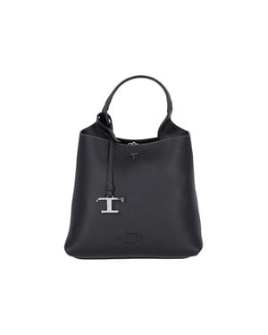 Tod's Calf Leather Crossbody Bag For - Black