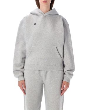 PANGAIA Oversized Cropped Hoodie - Gray