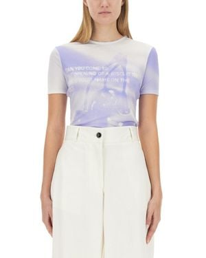 Jil Sander Slim Fit Logo T-Shirt - White