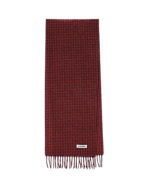 Jil Sander Virgin Wool Scarf - Purple