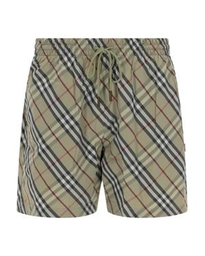 Burberry Swim Shorts Polyamide - Gray
