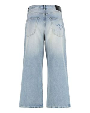 R13 D'Arcy Loose Wide-Leg Jeans - Blue