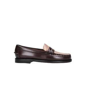 Sebago 100% Leather Flat Shoes - Brown
