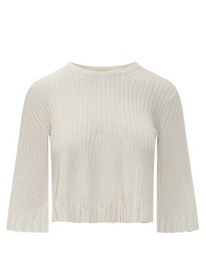 Loulou de Saison Silk Blend Mini Top - White