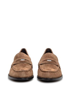Tory Burch Leather Moccasin Loafers - Brown