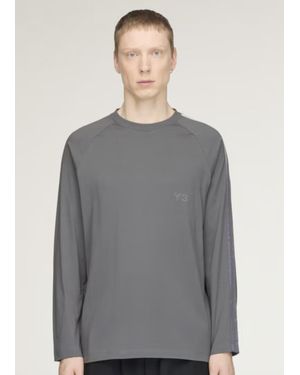 Y-3 Oversized Long Sleeve Sweatshirt - Gray