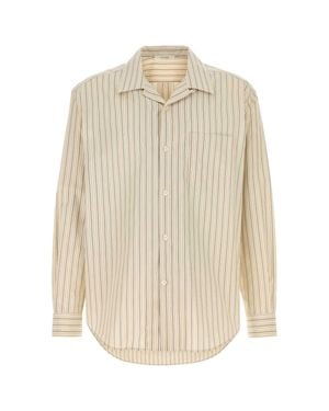 The Row Embroidered Poplin Vanja Shirt - Natural