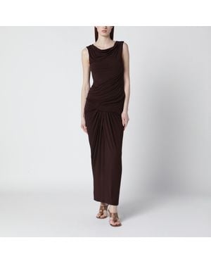 Entire studios Tobacco-Colored Dress With Draping