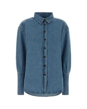 Lois Oversized Denim Shirt - Blue