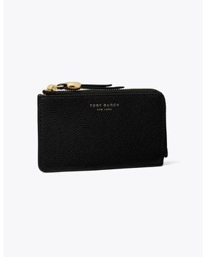 Tory Burch Mini Zip Card Case - Black