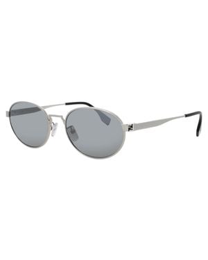 Fendi Round Aviator Sunglasses 55Mm - Black