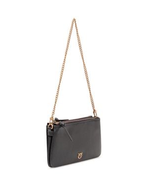 Pinko Double Mini Shoulder Bag - White