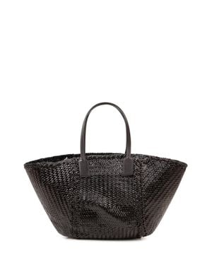 Dragon Diffusion Woven Handbag Mini Teresa - Black