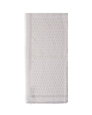 Emporio Armani Foulard-Inspired Square Scarf - Gray