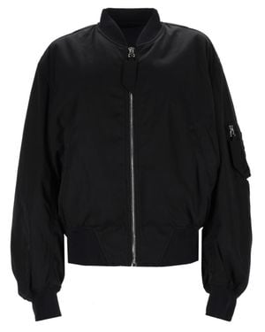 The Attico Oversized Bomber Jacket - Black