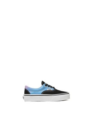 Vans Mini Leather Sneakers For Kids - Blue