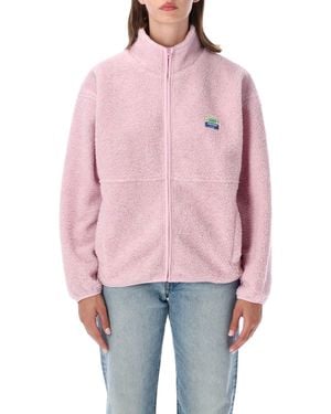 American Vintage Zip-Up Fleece Jacket - Pink