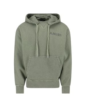 Amiri 100% Cotton Crewneck Sweater - Green