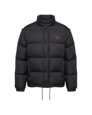 Prada Re-Nylon Short Down Jacket - Black