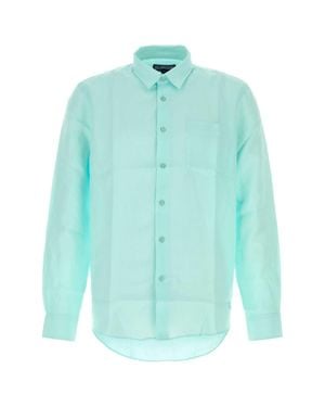 Vilebrequin Linen Button-Up Shirt - Blue
