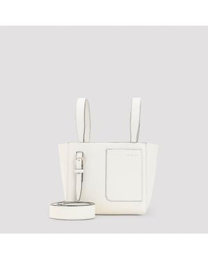 Valextra Mini Bucket Handbag - White