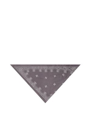 Destin Wool Triangle Bandana - Gray