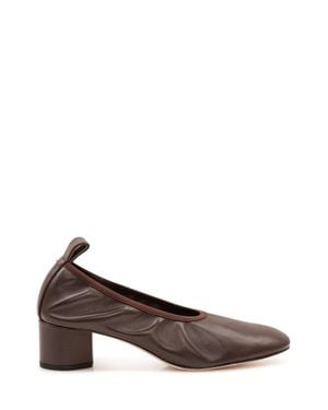 Aeyde Luxurious Nappa Leather Heels - Brown
