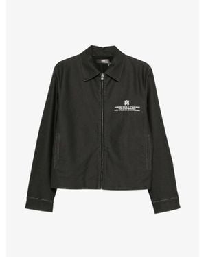 Amiri Ma Hollywood Cotcanv Blouson - Black