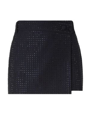 Pinko Pleated Satin-Blend Skirt - Blue