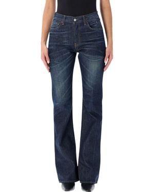 Acne Studios High-Rise Straight-Leg Jeans - Blue
