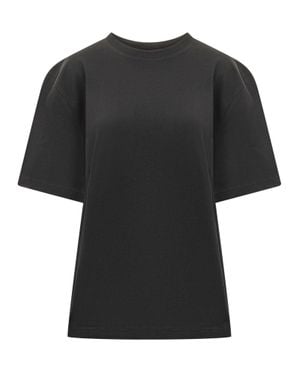 Studio Nicholson Oversized Cut Sleeve T-Shirt - Black