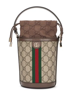 COUTR.COM Mini Bucket Handbag With Gg Monogram - Black