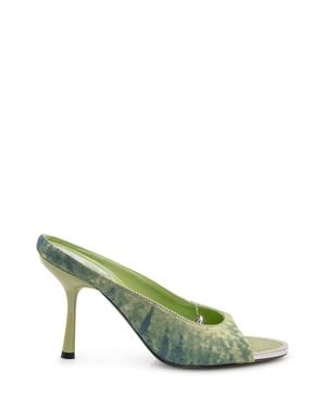 DIESEL High-Heel Pointed Toe Mini Shoes - Green