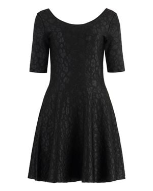 Versace Jacquard Knit Mini-Dress - Black