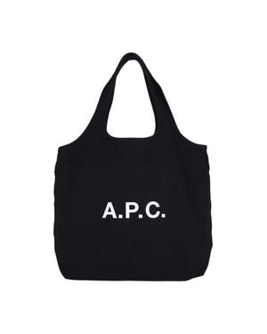 A.P.C. A. P.C. Cotton-Blend Crossbody Bag - Black
