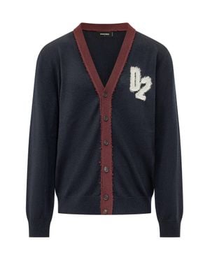 DSquared² Wool Cardigan - Blue