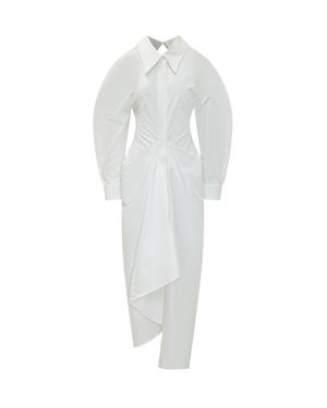 Givenchy Elegant Suit Shirt With Draped Detailing - White