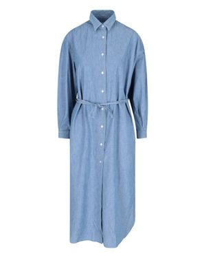 Finamore 1925 100% Cotton Dress - Blue