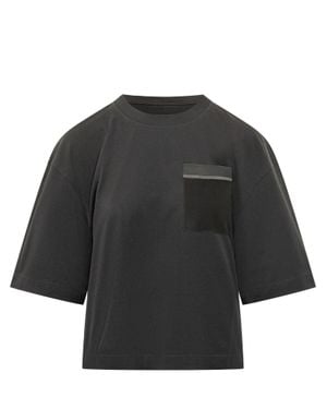 Brunello Cucinelli Solid Crew Neck T-Shirt - Black
