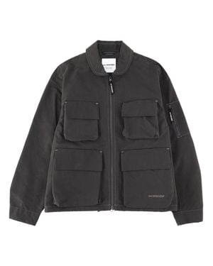 and wander Pocket Zip Jacket - Black