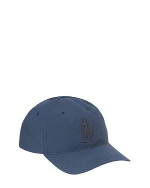 JW Anderson Cotton-Zama Denim Hat With Cupro Lining - Blue