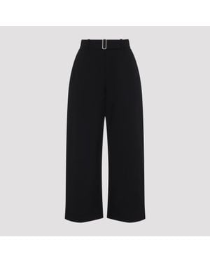 Studio Nicholson Chatto Belted Round Leg Pants - Black