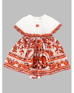 Dolce & Gabbana Mini Suit Set For Girls - Red