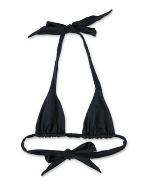 Let's Swim Triangle Bikini Top - Black