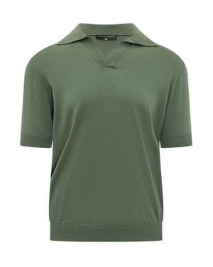 FILIPPO DE LAURENTIIS Mini Polo Short Sleeve For Summer 2025 - Green